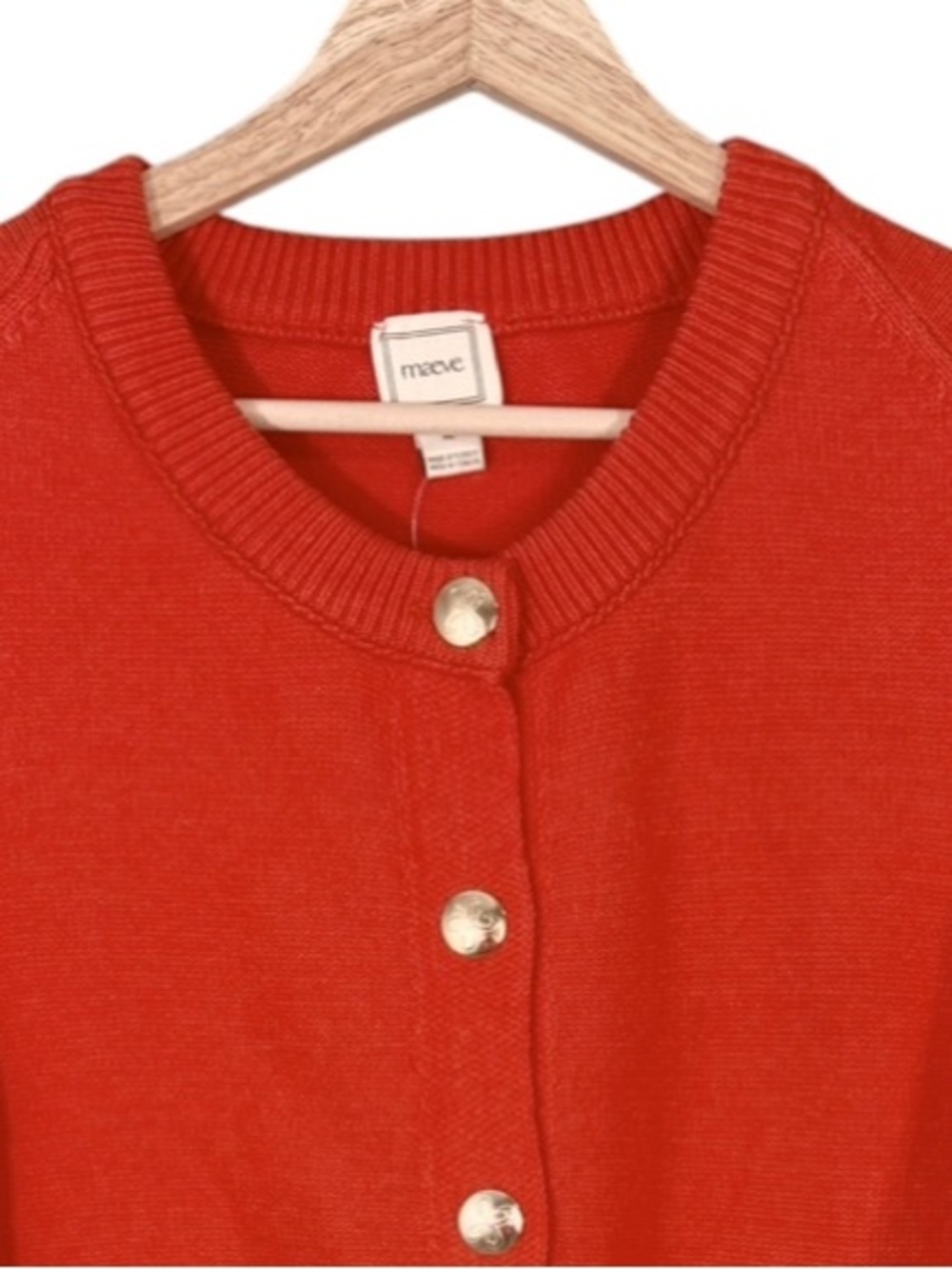 Anthropologie Maeve Short-Sleeve Crew-Neck Cardigan Sweater XL NWT - Picture 6 of 9